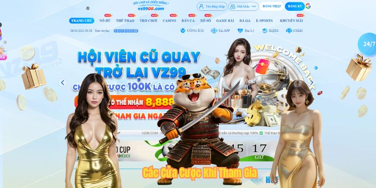 Các Cửa Cược Khi Tham Gia
