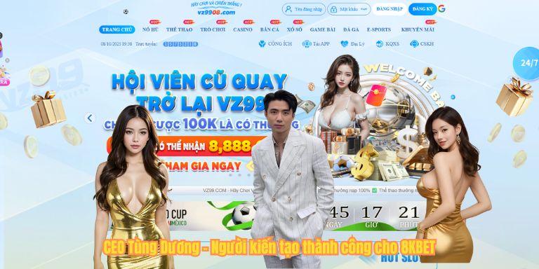 CEO Tùng Dương – Người kiến tạo thành công cho 8KBET