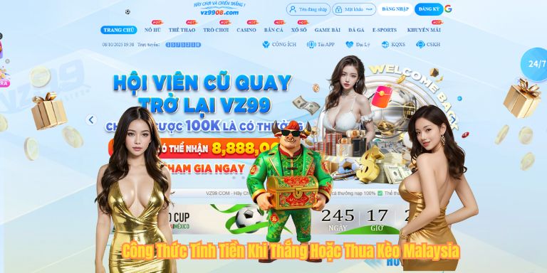 Công Thức Tính Tiền Khi Thắng Hoặc Thua Kèo Malaysia