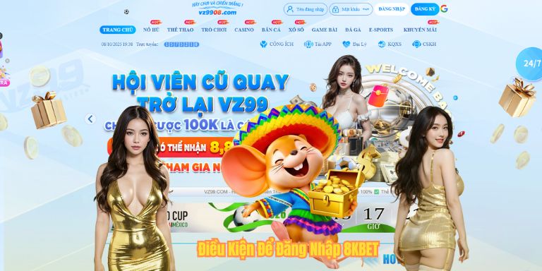 Điều Kiện Để Đăng Nhập 8KBET