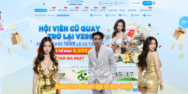 Hành trình đến với giải trí trực tuyến