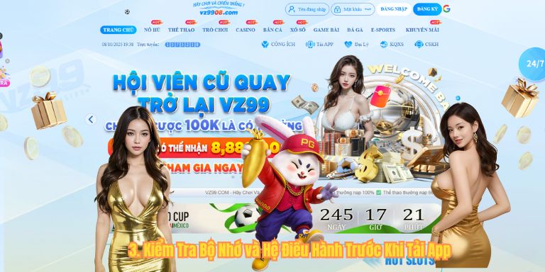 3. Kiểm Tra Bộ Nhớ và Hệ Điều Hành Trước Khi Tải App