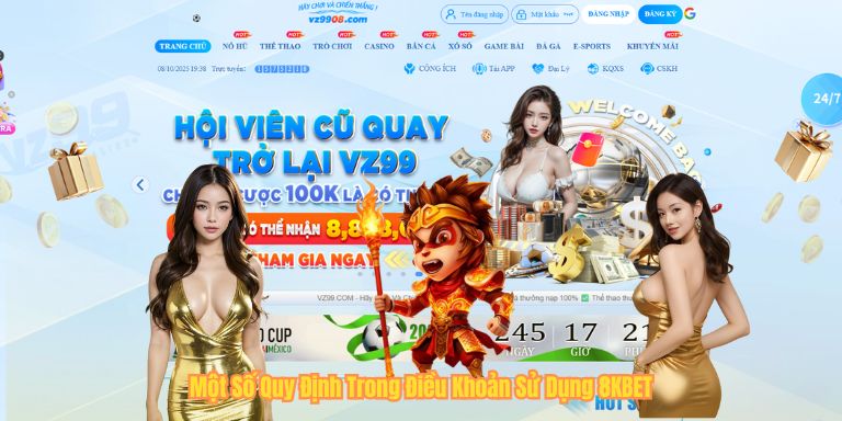 Một Số Quy Định Trong Điều Khoản Sử Dụng 8KBET