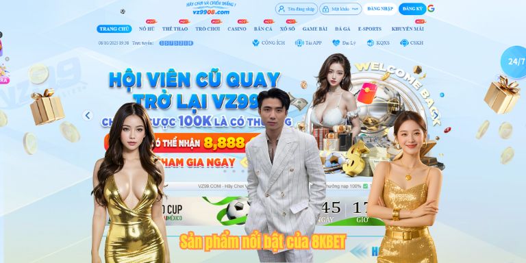 Sản phẩm nổi bật của 8KBET