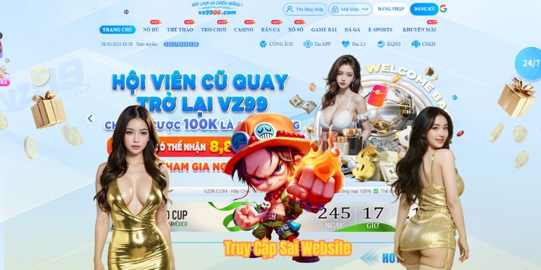 Truy Cập Sai Website